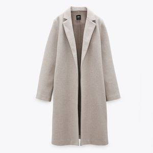 Zara Coat with Lapel Collar